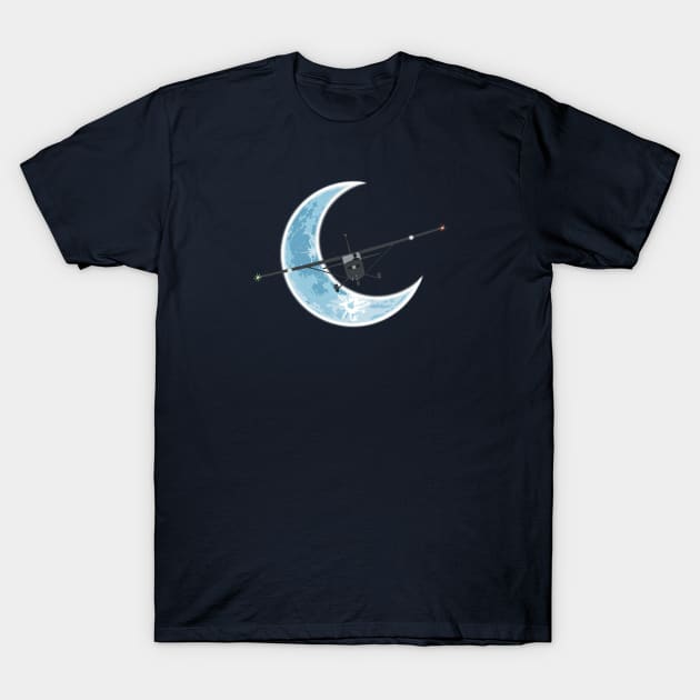 Cessna 172 Moon T-Shirt by Kassi Skye